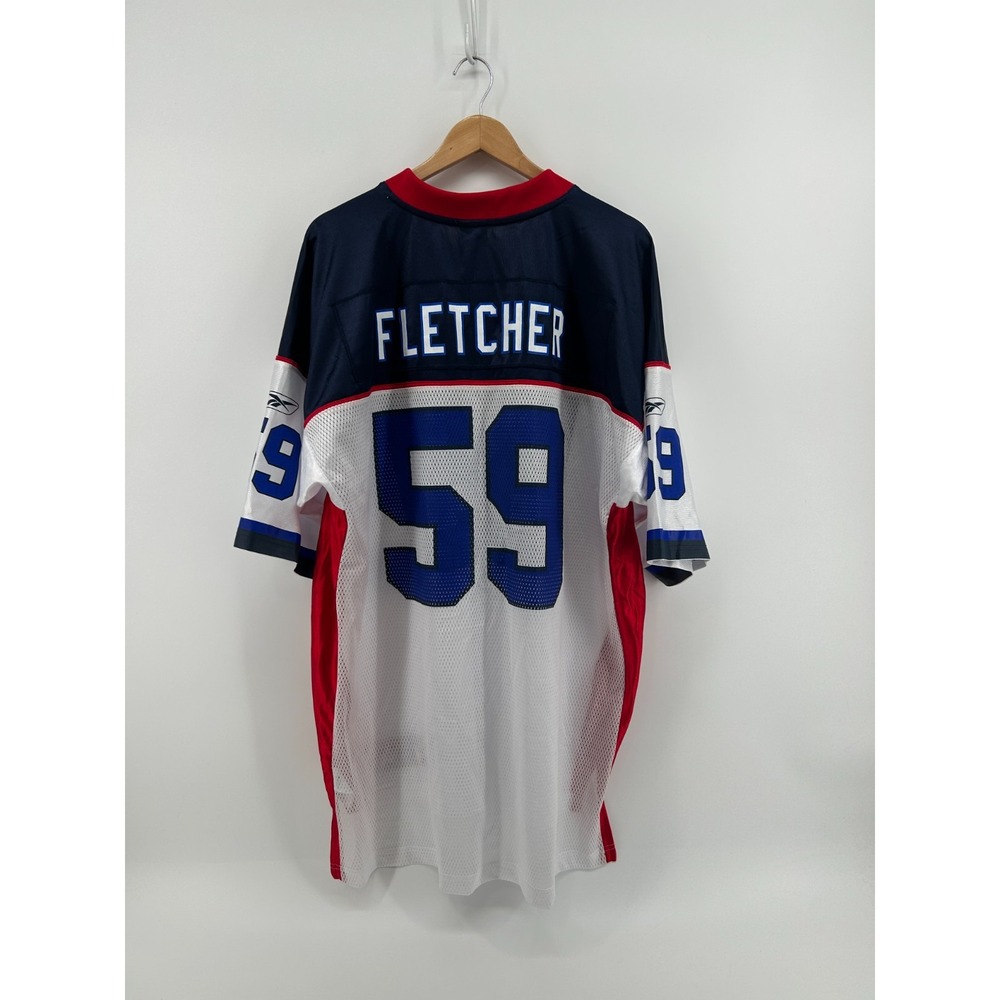 Buffalo Bills Reebok London Fletcher 59 White Away NFL Jersey Mens XL NWT